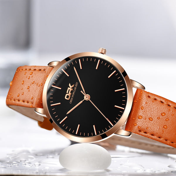 Women Watches Top Brand Luxury Fashion Female Quartz Wrist Watch Ladies Leather Waterproof Clock Girl Relogio Feminino | Vimost Shop.