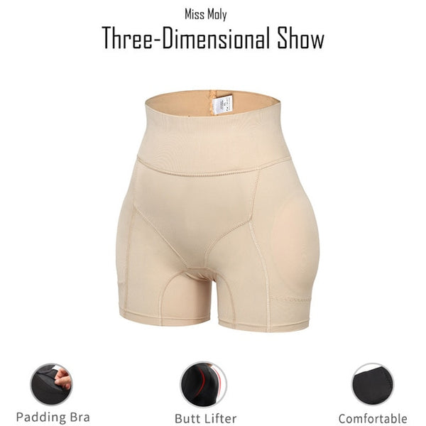 Invisible Butt Lifter Booty Enhancer Padded Control Panties Body Shaper Padding Panty Push Up Shapewear Hip Modeling | Vimost Shop.
