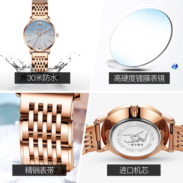 Women Watches with stianless  mesh Bracelet Top Brand Rose gold Fashion Luxury Casual Dress Gifts for women reloj mujer | Vimost Shop.