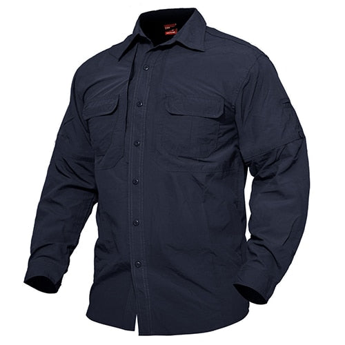 Shirts Men Summer Quick Drying Military Tactical Shirts Long Sleeve Breathable Combat Work Shirt Man Clothing | Vimost Shop.