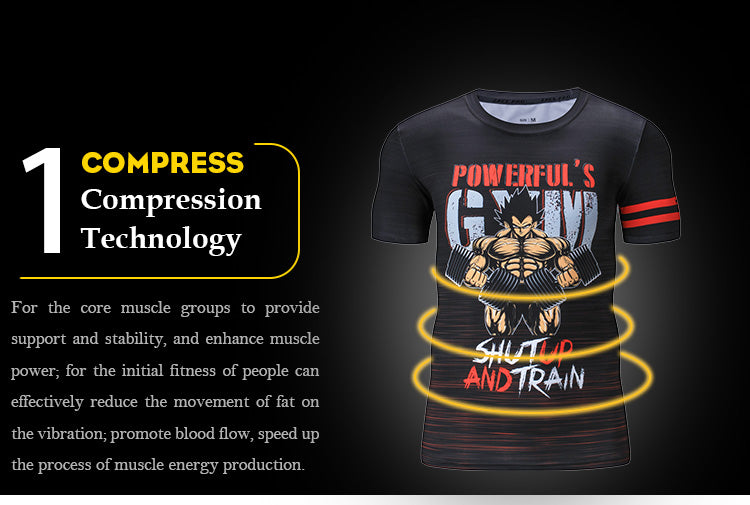 Men 3d Printer Camiseta Dragon Ball T Shirt Fashion O-neck Male Streewear Hip Hop Clothing Causal Workout Tees | Vimost Shop.