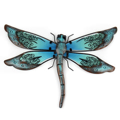 Metal Dragonfly Wall Artwork for Garden Decoration Miniaturas Animal Outdoor Statues and Sculptures for Yard Decoration | Vimost Shop.