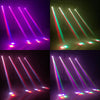 2PCS Mini 10W Beam Moving Head Light RGBW 4in1 For Party Disco DMX Stage Effect Proffectional Event Sound Mode Music SHEHDS | Vimost Shop.