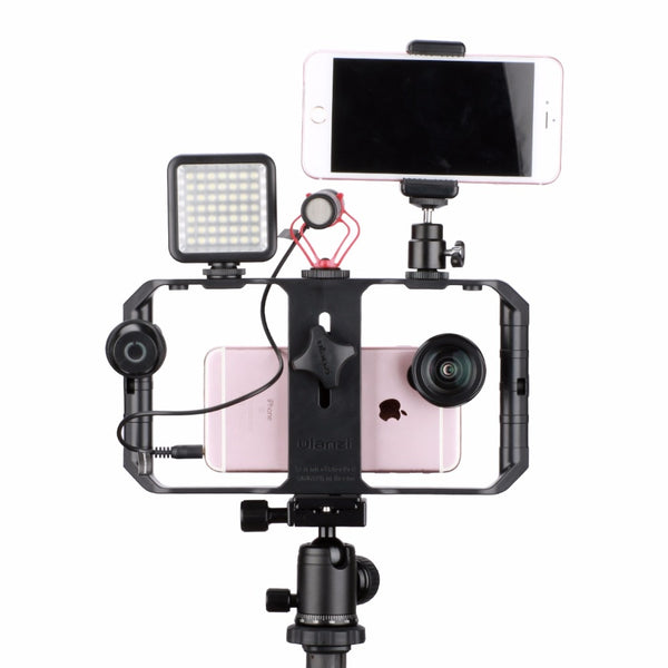 U-Rig Pro Smartphone Video Rig w 3 Shoe Mounts Filmmaking Case Handheld Phone Video Stabilizer Grip Tripod Mount Stand | Vimost Shop.