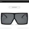 Oversized Sunglasses Women Brand Designer Vintage Shiny Black Square Sun Glasses Luxury Trend Glasses Unisex Driving | Vimost Shop.