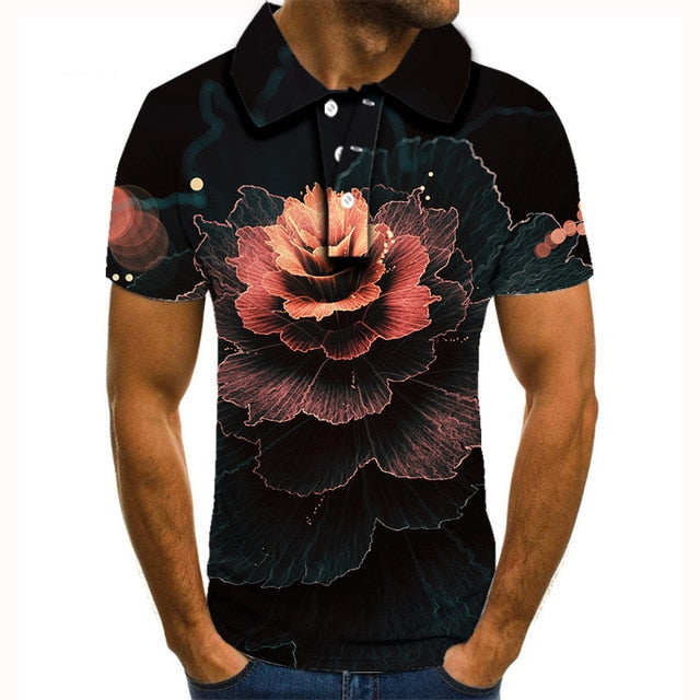 Polo shirt men men clothing polo shirt men Summer Men's Short Sleeve Polo Shirt High Quality Men Printed Polo Shirt | Vimost Shop.