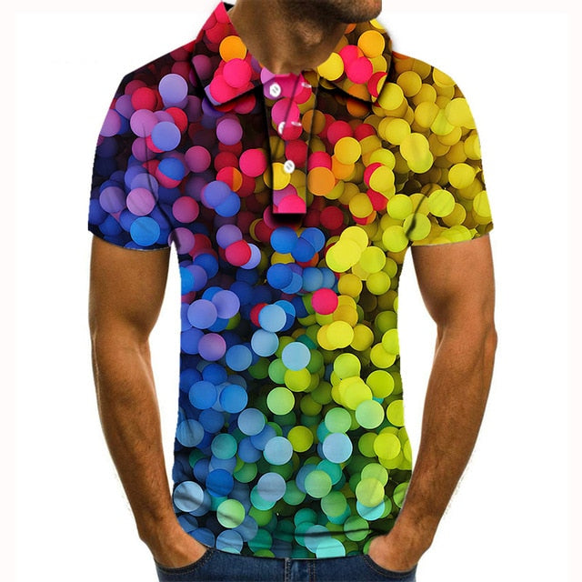 Polo shirt men men clothing polo shirt men Summer Men's Short Sleeve Polo Shirt High Quality Men Printed Polo Shirt | Vimost Shop.