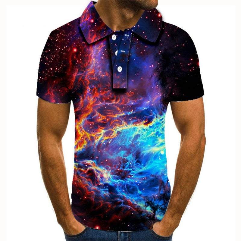 Polo shirt men men clothing polo shirt men Summer Men's Short Sleeve Polo Shirt High Quality Men Printed Polo Shirt | Vimost Shop.