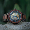 Wooden Mechanical Watch Reloj masculino Mens Watches Top Brand Luxury Timepieces With Bead Bracelet Orologio da uomo | Vimost Shop.