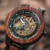 Wooden Mechanical Watch Reloj masculino Mens Watches Top Brand Luxury Timepieces With Bead Bracelet Orologio da uomo | Vimost Shop.