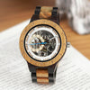 Wooden Mechanical Watch Reloj masculino Mens Watches Top Brand Luxury Timepieces With Bead Bracelet Orologio da uomo | Vimost Shop.