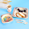 5pcs/set Cartoon Animal Tableware Baby Dishes Set Eco-friendly Bamboo Fiber Dinnerware Food Plate Bowl For Kids Boy Girl Gift | Vimost Shop.