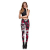 Hot Sell Skull Leggings Women's Skull&flower Black Leggings Digital Print Trousers 7 color skull Woman Stretch Pants Plus Size | Vimost Shop.