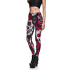 Hot Sell Skull Leggings Women's Skull&flower Black Leggings Digital Print Trousers 7 color skull Woman Stretch Pants Plus Size | Vimost Shop.