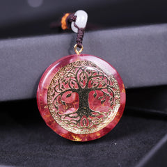 Tree Of Life Orgonite  Necklace Energy Crystal Healing  Reiki Chakra Yoga Meditation Jewelry Gift