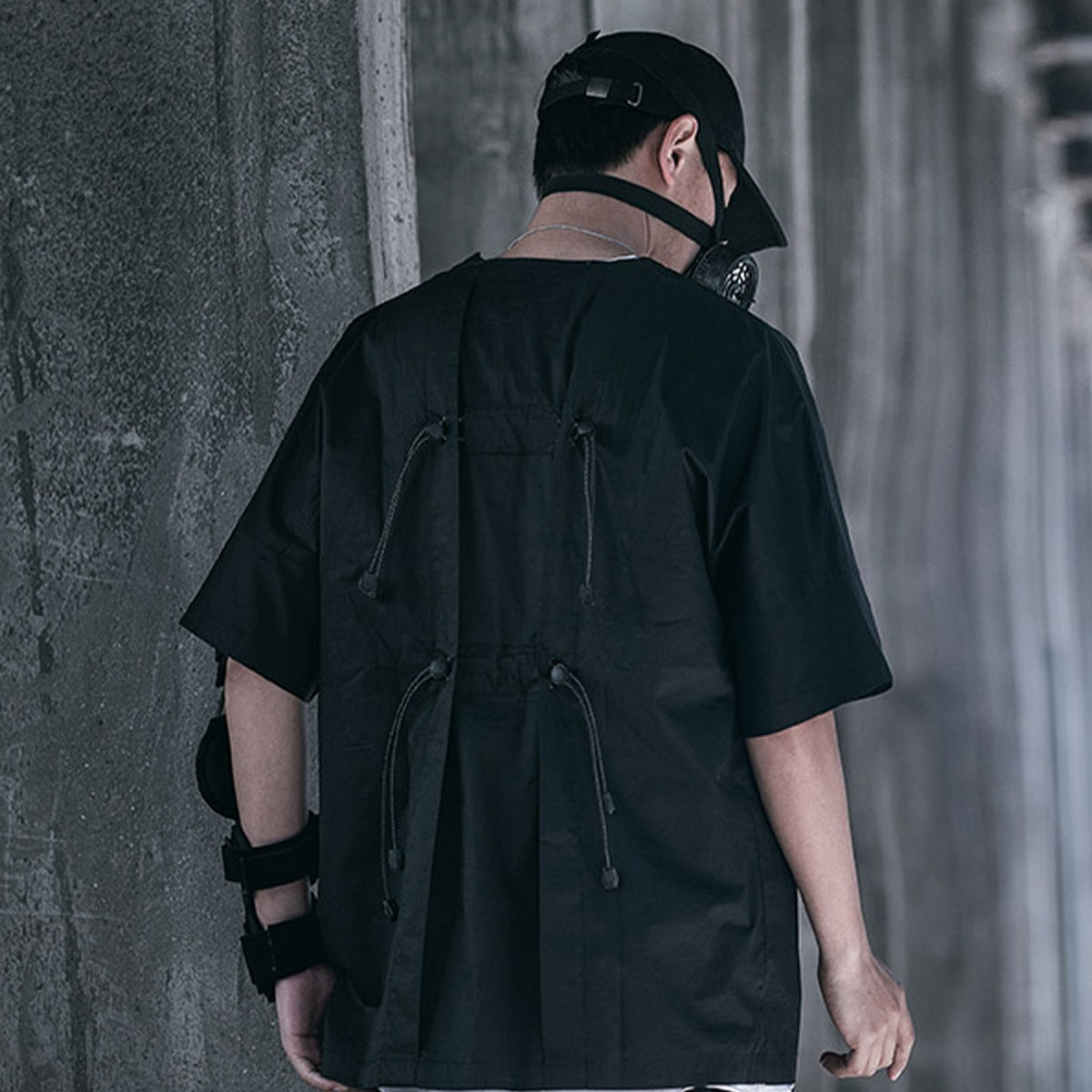 Hip Hop T Shirts Streetwear Men Loose Elastic Band Back Tops  Fashion Summer Harajuku Short Sleeves Shirts | Vimost Shop.