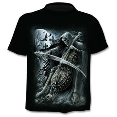 Skull graphic T-shirt horror men's T-shirt 3D fashion tops summer T-shirt men's O-neck shirt boy clothing plus size streetwear | Vimost Shop.