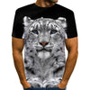 Snow Tiger T Shirt Men Animal Tshirt Sex Funny T Shirts Slim 3d Print T-shirt Hip Hop Tee Cool Mens Clothing New Summer Top | Vimost Shop.