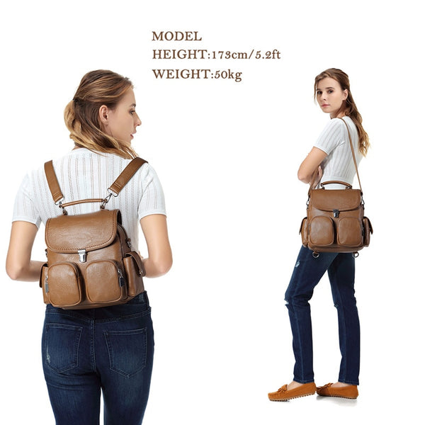 Women Backpack Purse Anti Theft Cute Small Mini Convertible PU Leather Backpack Shoulder Bag for Ladies Teen Girls | Vimost Shop.