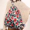 Fashion Vinatge Drawstring Backpacks Women Large Capacity Flower Ethnic Style Waterproof Nylon Shoulders Backpacks Rucksack | Vimost Shop.