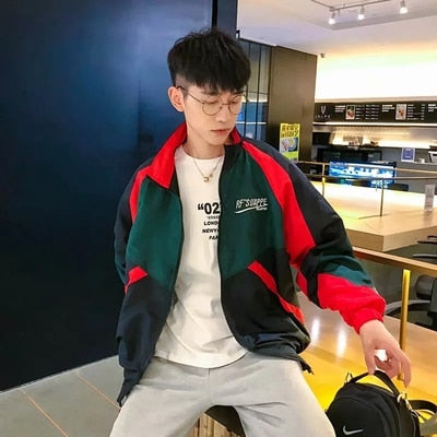 Hip Hop Spring Men's Fashion Hit Color Casual Baseball Uniform Jackets Mens Streetwear Wild Loose Harajuku Bomber Jacket S-3XL | Vimost Shop.