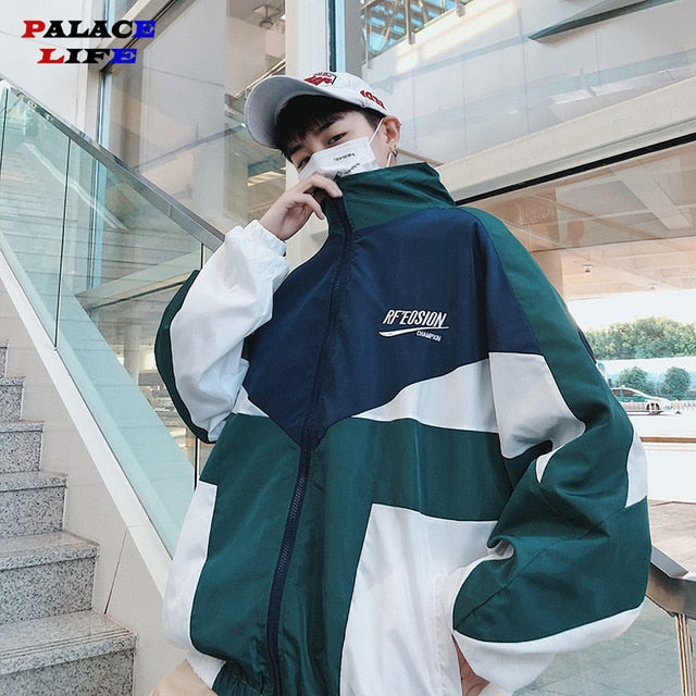 Hip Hop Spring Men's Fashion Hit Color Casual Baseball Uniform Jackets Mens Streetwear Wild Loose Harajuku Bomber Jacket S-3XL | Vimost Shop.