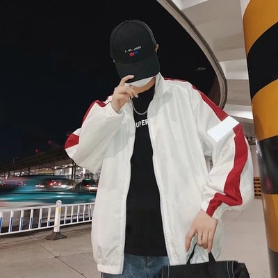 Hip Hop Spring Men's Fashion Hit Color Casual Baseball Uniform Jackets Mens Streetwear Wild Loose Harajuku Bomber Jacket S-3XL | Vimost Shop.