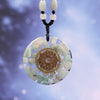 Amazonite Necklace Orgonite Energy Pendant Resin Jewelry Handcraft Pendant Gathering Wealth Brings Good Luck Woman Necklace | Vimost Shop.