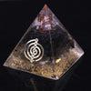 Reiki Orgonite Pyramid Smoky Quartz Natural Labradorite Repel Evil Spirits Pyramid Decoration Process Resin Gift | Vimost Shop.
