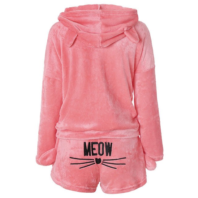 Pyjamas Animal Sleepwear Cat Female Pajama Women Homewear | Vimost Shop.