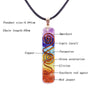 Reiki 7 Chakra Orgone  Pendant Necklace Energy Healing Crystals Chips Tumbled Stones Mixed Orgonite Resin Necklace | Vimost Shop.