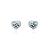 Heart Moissanite Diamond Earrings 925 Sterling Silver Jewellery Statement Stud Earrings For Women Fine Jewelry | Vimost Shop.