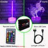 3W Remote Or Touch Control 3D LED Night Light Unicorn Shaped Table Desk Lamp Xmas Home Decoration Lovely Gifts For Kids | Vimost Shop.