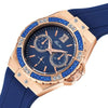 Women's Watches Chronograph Rose Gold Sport Watch Ladies Diamond Blue Rubber Band Xfcs Analog Female Quartz Wristwatch | Vimost Shop.