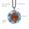 Orgonite turquoises Pendant Energy Crystal Reiki Charm Necklace Jewelry For Woman Amulet | Vimost Shop.
