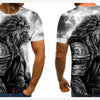 Men's T-shirt fierce lion tiger tops 3D printed short-sleeved funny animal T-shirt casual round neck shirt streetwear | Vimost Shop.