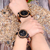 Wood watch Lover Couple Watches Men Show Date Ladies Wristwatch Women Quartz Male bayan kol saati Gift in Wood Box | Vimost Shop.