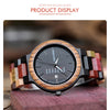 Wood watch Lover Couple Watches Men Show Date Ladies Wristwatch Women Quartz Male bayan kol saati Gift in Wood Box | Vimost Shop.