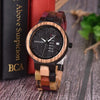 Wood watch Lover Couple Watches Men Show Date Ladies Wristwatch Women Quartz Male bayan kol saati Gift in Wood Box | Vimost Shop.