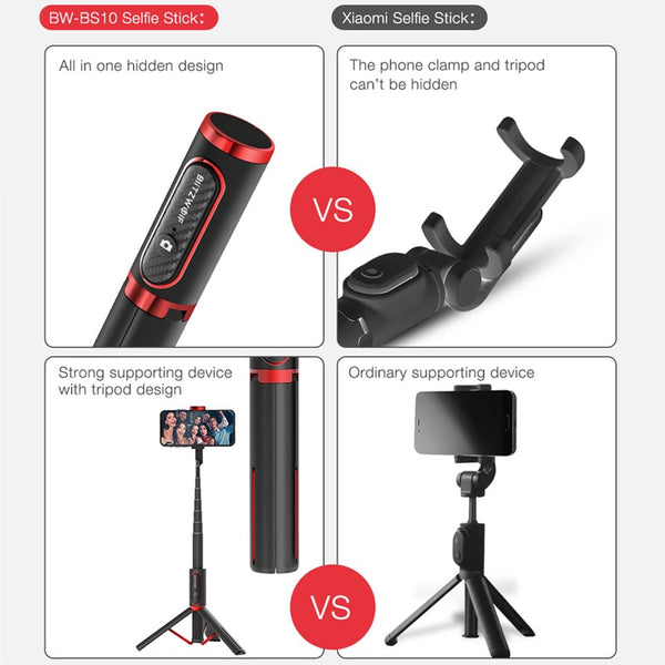 Portable bluetooth Selfie Stick with Tripod Extendable Foldable Monopod for iPhone 11 X for Huawei for Xiaomi | Vimost Shop.