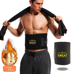 Waist Trimmer Sweat Belt Weight Loss Waist Trainer Slimming Belt for Men and Women Fat Burner Low Back Support Mens Shaper | Vimost Shop.