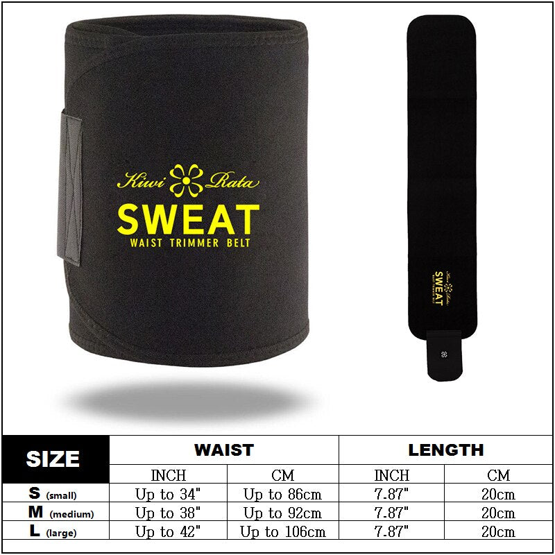 Waist Trimmer Sweat Belt Weight Loss Waist Trainer Slimming Belt for Men and Women Fat Burner Low Back Support Mens Shaper | Vimost Shop.