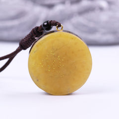 Orgonite Pendant Sri Yantra Sacred Geometry Necklace Tiger Eye Meditation Necklace Handmade Jewelry For Women Men | Vimost Shop.