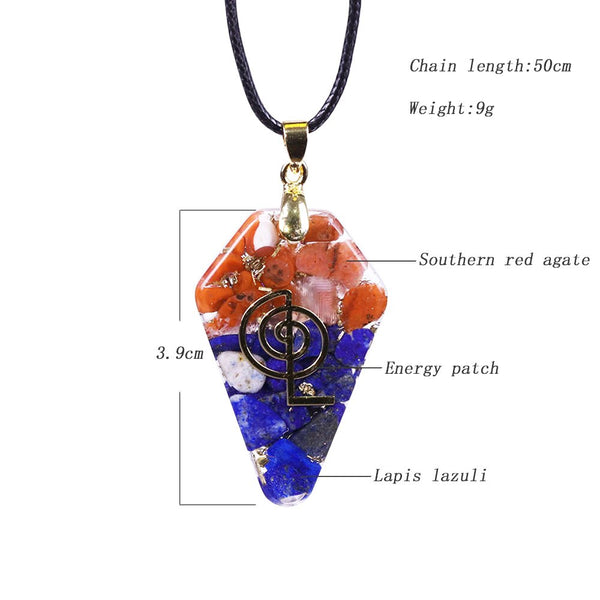 Orgonite Pendant Healing Health Crystal Necklace For Women Energy Converter Reiki Chakra Yoga Meditation Jewelry Gift | Vimost Shop.