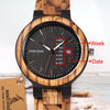 Wood Watch Men erkek kol saati Week Display Date Japan Quartz Men' Watches Accept Logo Drop Shipping | Vimost Shop.