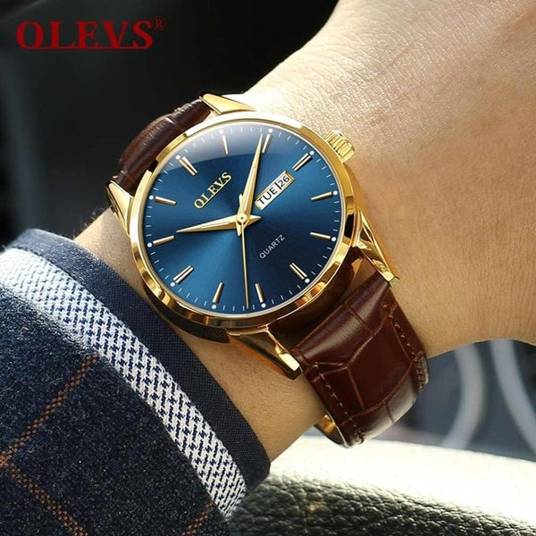 Mens Watches with Genuine leather Top Brand Fashion Casual   Sports Daily Analog Quartz Wrist Watch for Men | Vimost Shop.