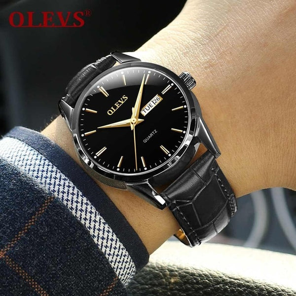 Mens Watches with Genuine leather Top Brand Fashion Casual   Sports Daily Analog Quartz Wrist Watch for Men | Vimost Shop.