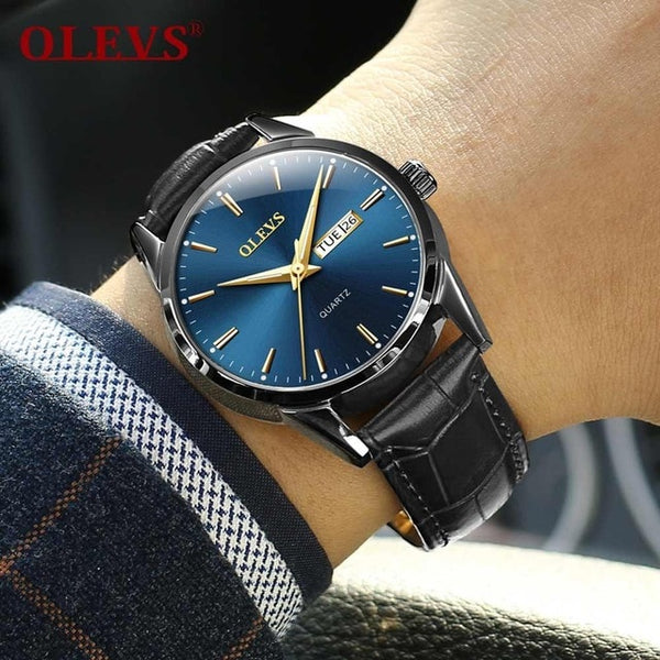 Mens Watches with Genuine leather Top Brand Fashion Casual   Sports Daily Analog Quartz Wrist Watch for Men | Vimost Shop.