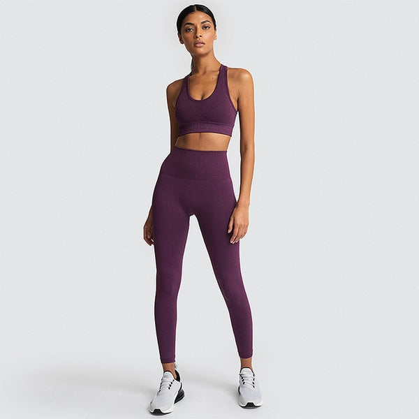 women sportswear athletic clothes gym sets 2 piece | Vimost Shop.