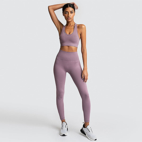 women sportswear athletic clothes gym sets 2 piece | Vimost Shop.